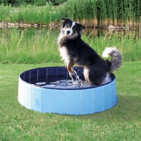 Dog Pool - Portable Pool for Dogs, Cats, Kids - Pet Tub with Non-Slip Base, Drain Valve - (Extra Large - 63" X 12")