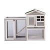48 in. Large Chicken Coop Wooden Rabbit Hutch Gray