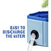 Dog Pool - Portable Pool for Dogs, Cats, Kids - Pet Tub with Non-Slip Base, Drain Valve - (Extra Large - 63" X 12")