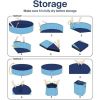 Dog Pool - Portable Pool for Dogs, Cats, Kids - Pet Tub with Non-Slip Base, Drain Valve - (Extra Large - 63" X 12")