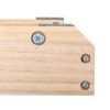 39" Long Wooden Pet Ramp, Folding Dog Cat Ramp with Height Adjustment From 16.3" to 24" and Non-Slip Mat for Bed Couch, Natural