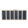 39" Long Wooden Pet Ramp, Folding Dog Cat Ramp with Height Adjustment From 16.3" to 24" and Non-Slip Mat for Bed Couch, Natural