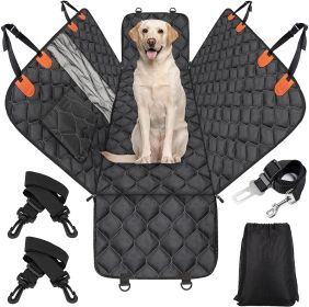 Gm car car pet pad waterproof car seat cover pet car pad special car artifact for dogs (Color: black, Size: 137x147)