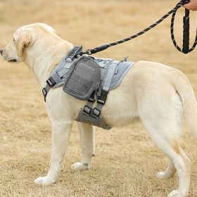 Universal Outdoor Dog Harness With Pet Leash And Snap Shackle Hitched Loop For Dogs (Color: Matcha set with bag, Size: S)