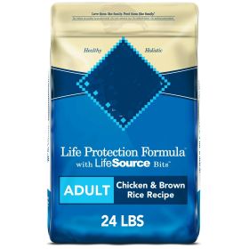 Life Protection Formula Chicken and Brown Rice Dry Dog Food for Adult Dogs;  Whole Grain (Size: 24 lbs)