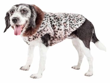 Pet Life Luxe 'Furracious' Cheetah Patterned Mink Dog Coat Jacket (Size: Large)