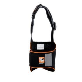 Velcro Dog Muzzle Adjustable Breathable Anti-Bite Anti-Bark Anti-Mouthful Cloth Muzzle (Color: black, Size: L)