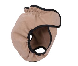Pet Life Pooper-Dooper Protective, Reusable, And Washable Training Dog Diaper Cover-Up (Color: Khaki, Size: Large)