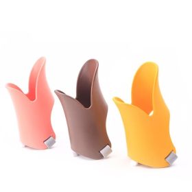 Pet Muzzle Pet Silicone Dog Muzzle Paper Pack Dog Muzzle Dog Muzzle (Color: Coffee, Size: L)