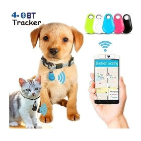 Pet Intelligent Mini Tracker; Anti Loss Tracker Alarm Locator For Dogs & Cats; Wallet Key Tracker; with battery (Color: Blue, Size: with battery inside)